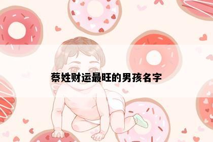 寓意财运的男孩名字参考