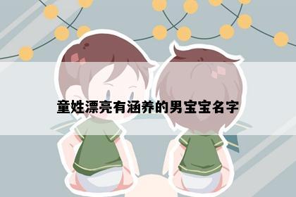 童姓男孩名字意象图