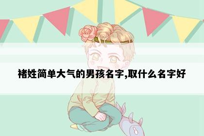 褚姓男孩名字意象图