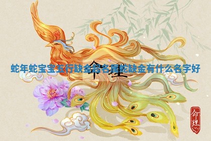 蛇年蛇宝宝五行缺金起名_属蛇缺金有什么名字好