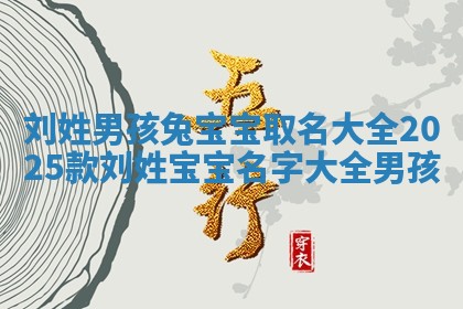 刘姓男孩兔宝宝取名大全2025款_刘姓宝宝名字大全男孩